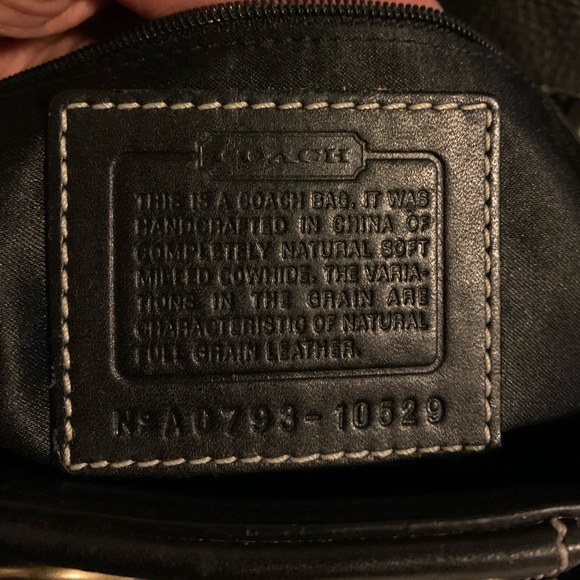 Coach Black Leather Hamptons Braided Satchel - Picture 7 of 7